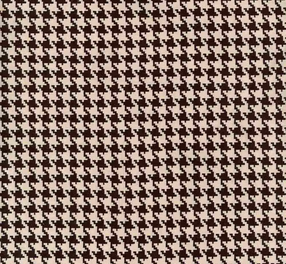 SUPER SOFT POLYESTER SPANDEX DBP / DTY BRUSHED HOUNDSTOOTH [NFG210310-009]