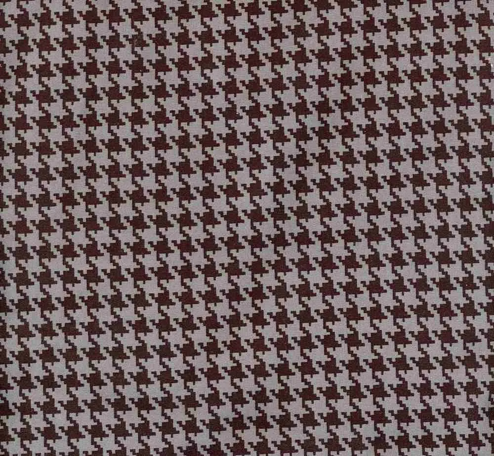 SUPER SOFT POLYESTER SPANDEX DBP / DTY BRUSHED HOUNDSTOOTH [NFG210310-009]