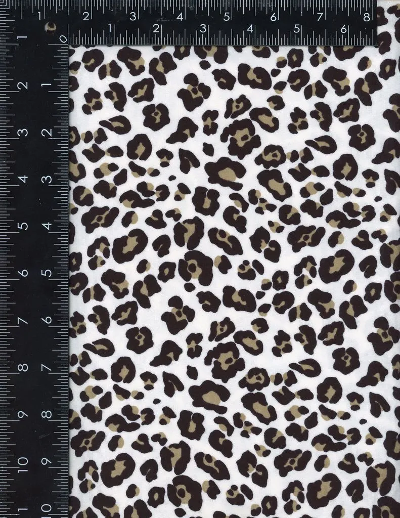 SUPER SOFT POLYESTER SPANDEX DBP / DTY BRUSHED LEOPARD [NFA190845B-009]