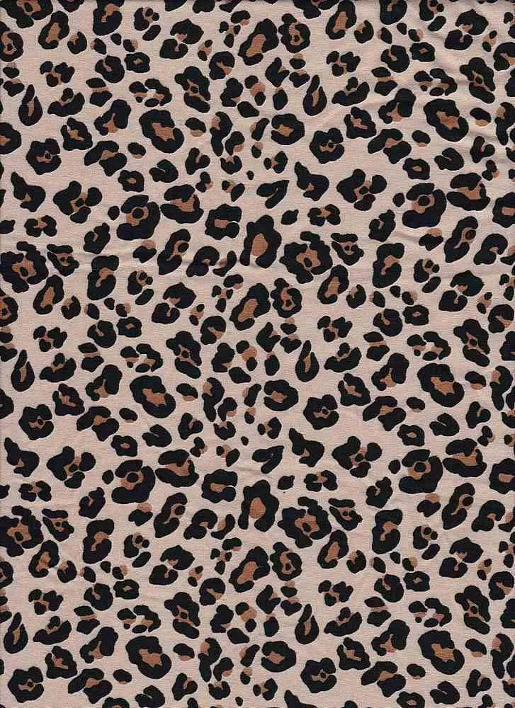 SUPER SOFT POLYESTER SPANDEX DBP / DTY BRUSHED LEOPARD [NFA190845B-009]