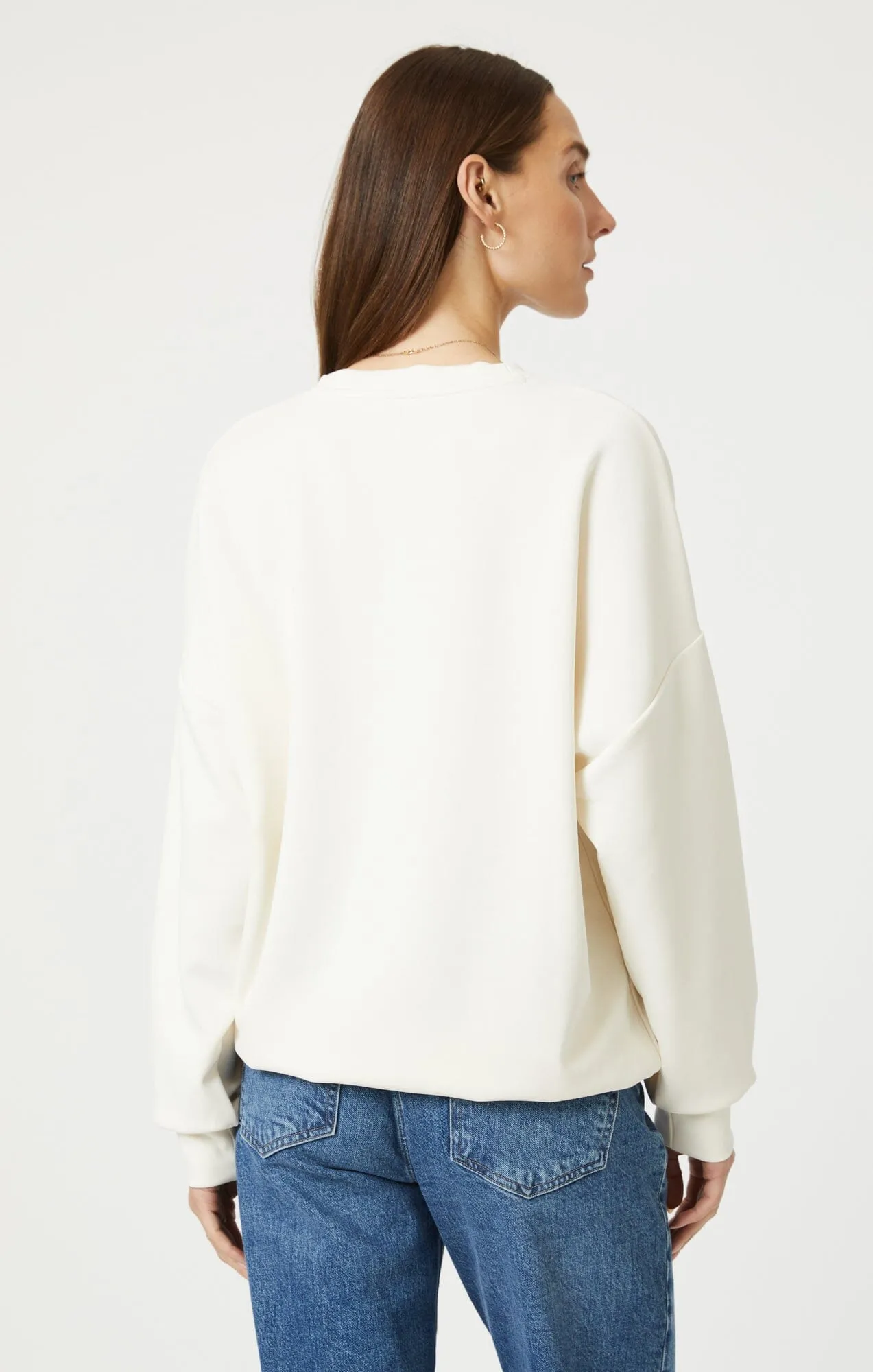 SWEATSHIRT IN ANTIQUE WHITE