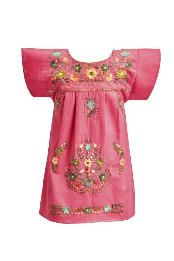 The Girls Coral Dress 8-10y - Santa Lupita