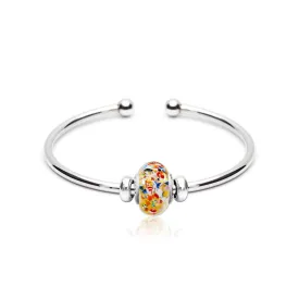 The Kiss Charm Bangle