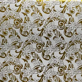 Tiare Swirls Fabric | Polyester Foil