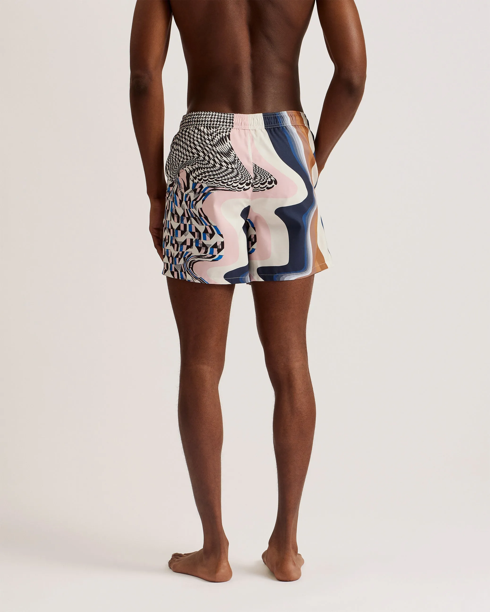 Toras Mixed Print Mash-Up Swimshort Multicolor