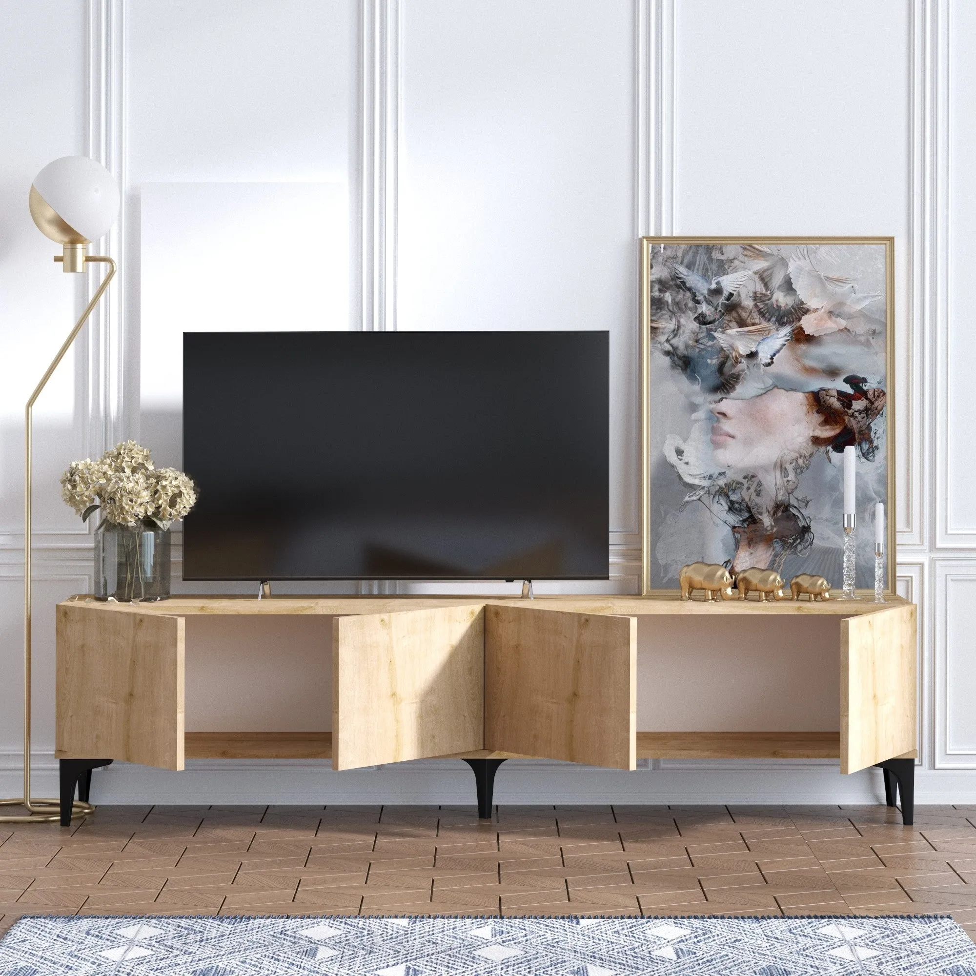 TV Stand Nora - Sapphire Oak