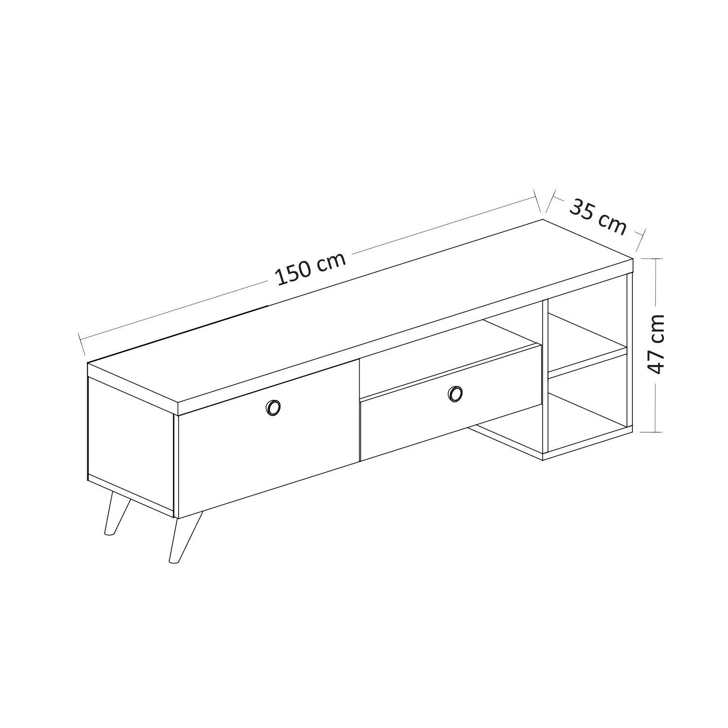 TV Stand Parion - Black