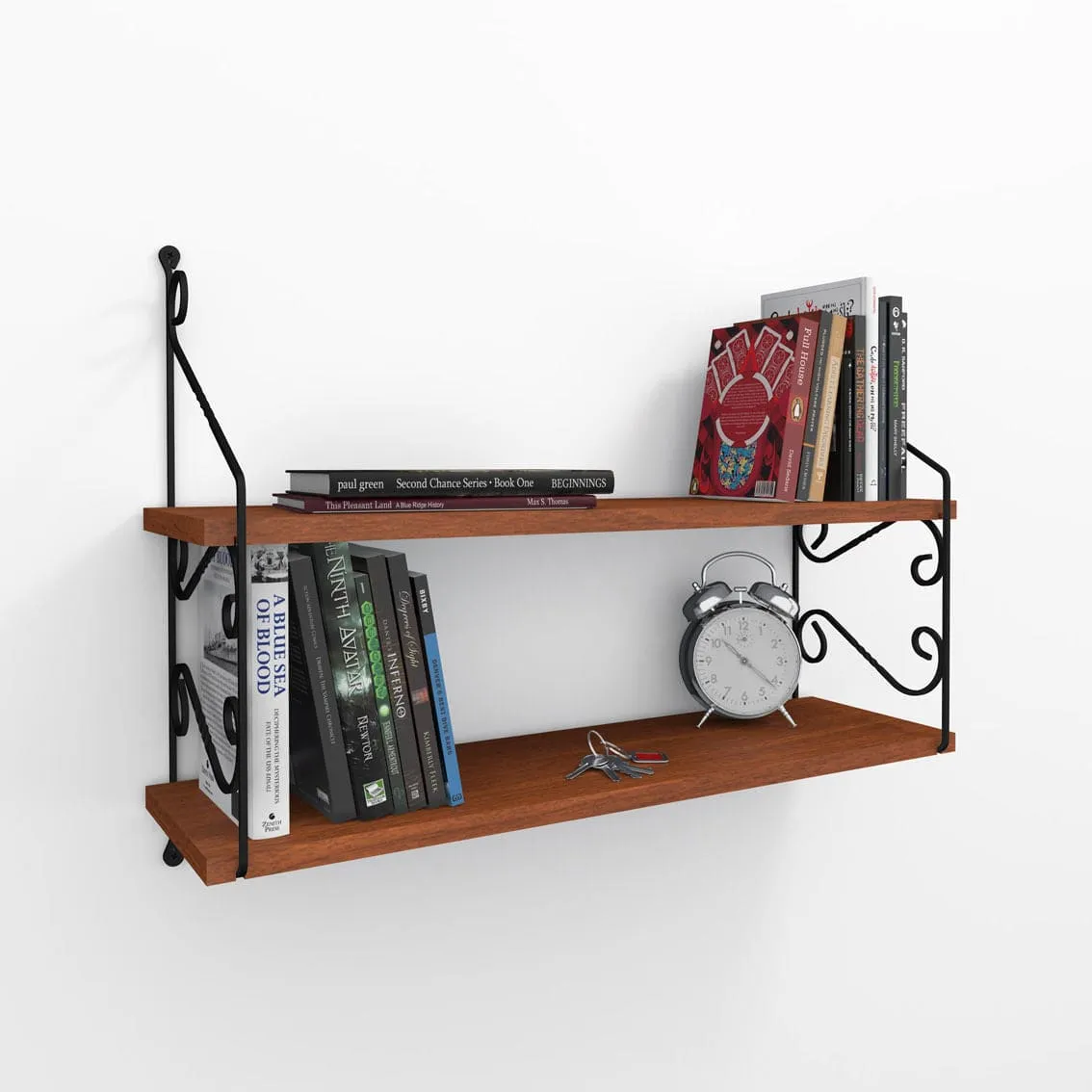 Wall Shelf Seramoni 2'li - Walnut