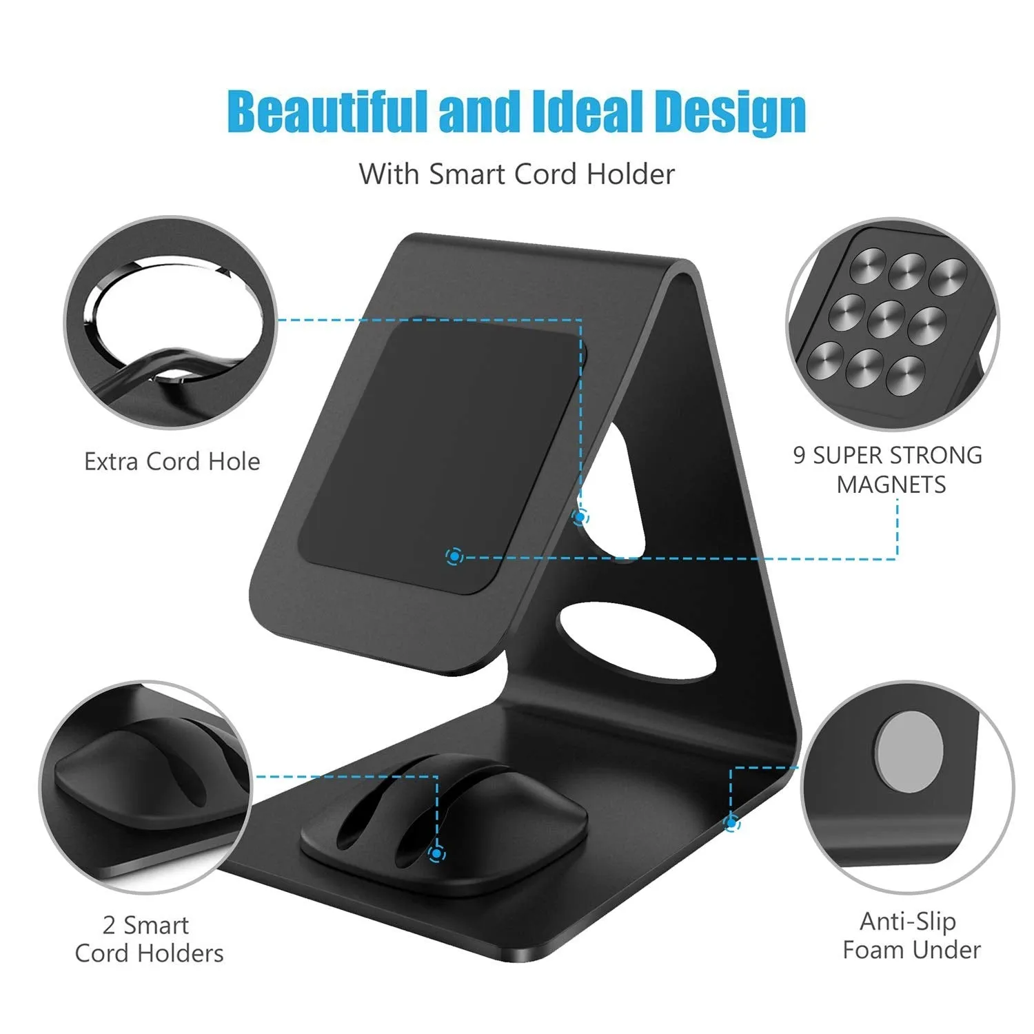 WixGear Premium Phone Holder for iPhones, Android Smartphones & Mini Tablets