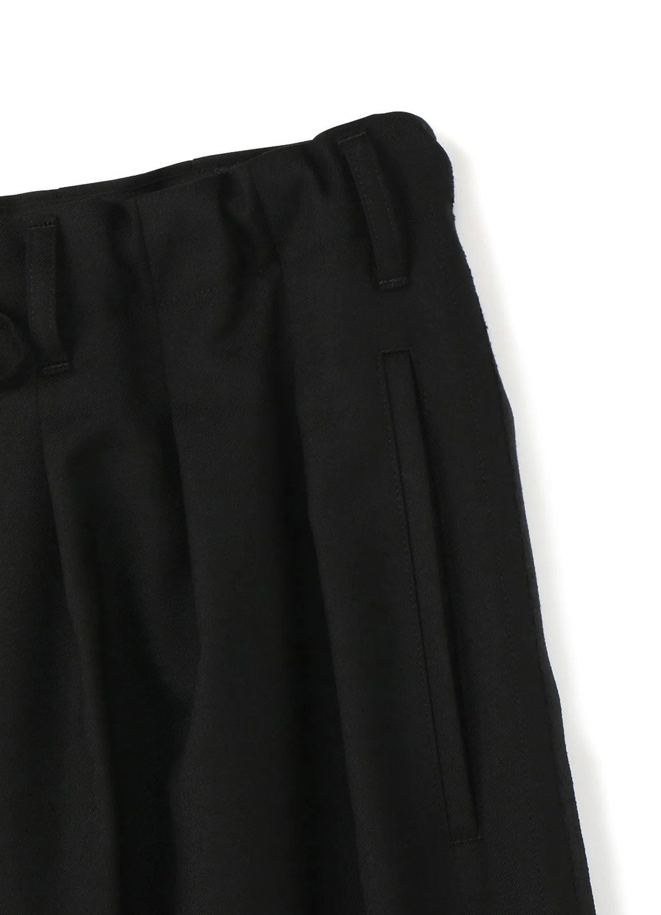 WOOL/POLYESTER GABARDINE BALLOON PANTS