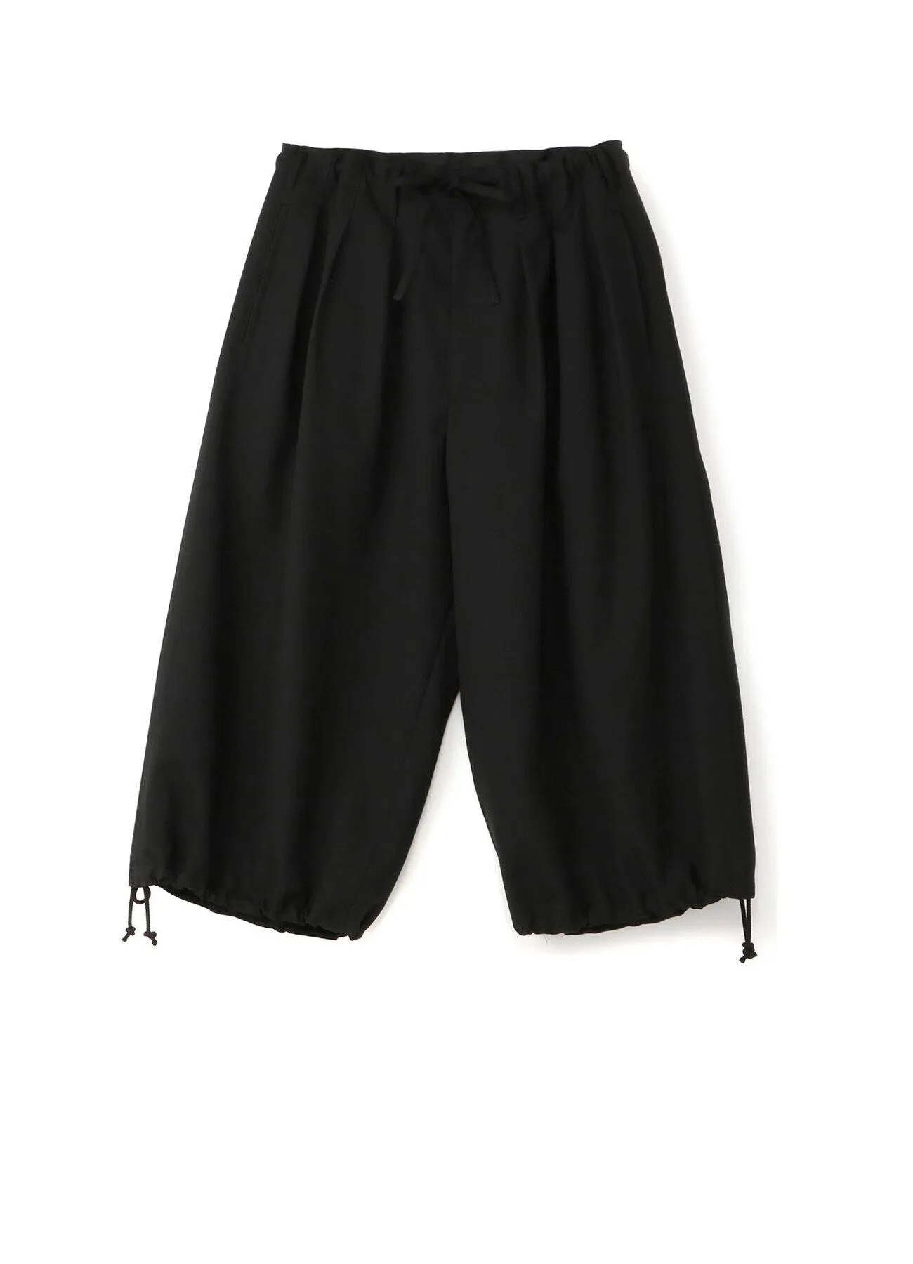 WOOL/POLYESTER GABARDINE BALLOON PANTS